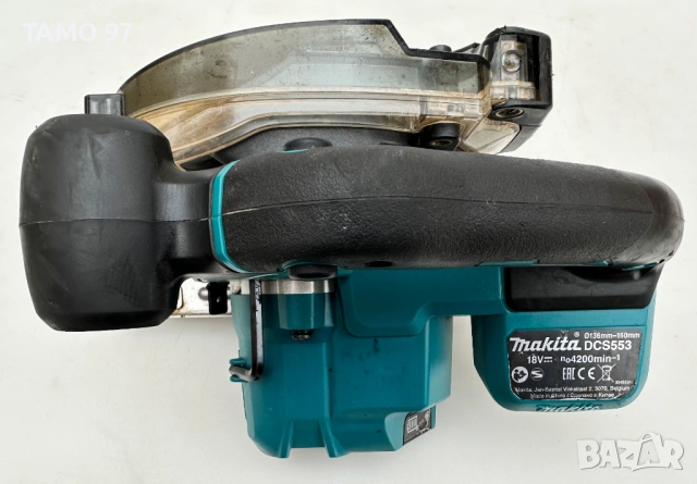 Makita DCS553 - Безчетков акумулаторен циркуляр за метал 18V, снимка 3 - Триони и циркуляри - 52879745