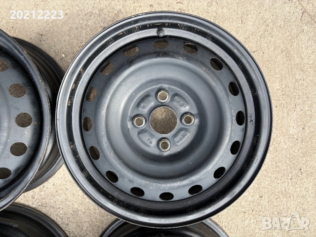 4 броя железни джанти за Toyota Yaris 15, снимка 7 - Гуми и джанти - 53924799