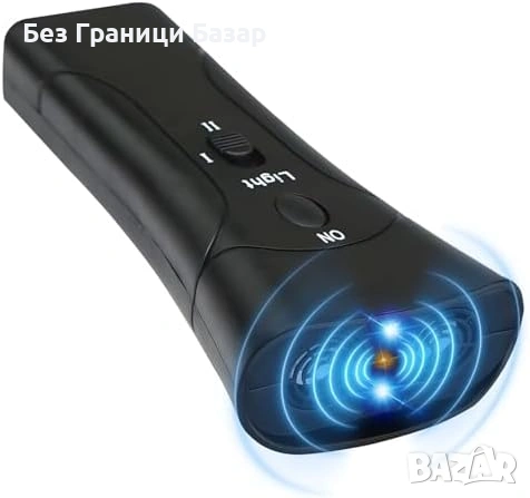 Нов Ултразвуков тренинг уред за кучета против лай, дърпане с фенер
