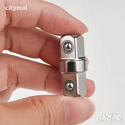 Комплект Адаптори за Тресчотка (Преходници) – 3 части (1/4", 3/8", 1/2"), снимка 3 - Други инструменти - 53643613