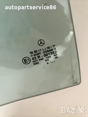 Стъкло прозорец задна дясна врата за Mercedes A Class W168 (2001), снимка 2 - Части - 54147497
