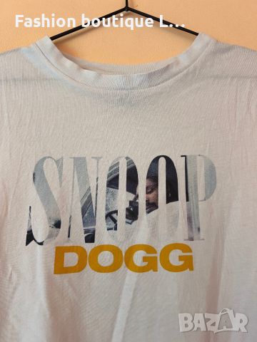 Snoop Dog Бял потник 100% памук с щампа 🤍, снимка 2 - Потници - 46054297