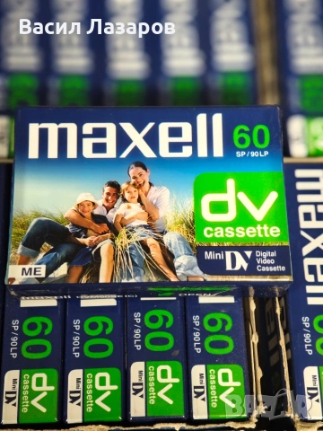 Видеокасети MAXELL MINI DV (DVM60SE) чисто нови , снимка 2 - Камери - 53726354