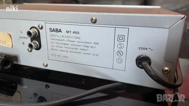 SABA MT-450, снимка 7 - Ресийвъри, усилватели, смесителни пултове - 47168624