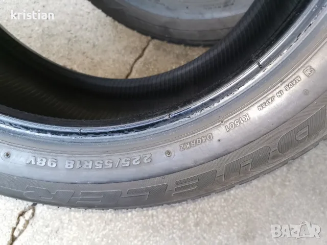 225 55 18 bridgestone 4бр , снимка 3 - Гуми и джанти - 49379926