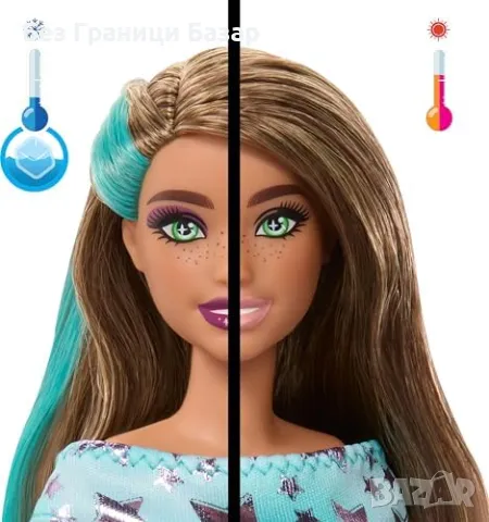 Нова играчка Barbie кукла с торта и животинче – Party Stars сет с изненади, снимка 6 - Кукли - 49876860