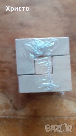 пъзел дървен логическа игра 7 части, естествено дърво в текстилна памучна торбичка. Еко играчка., снимка 6 - Други - 45154881