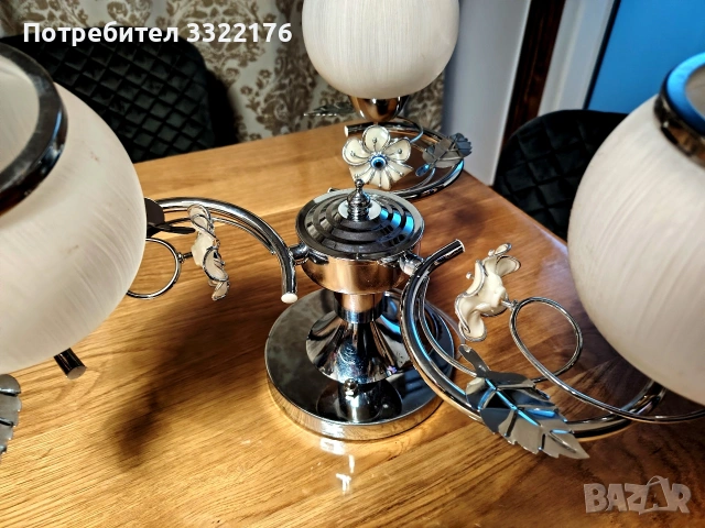 Абажур, снимка 3 - Лампи за таван - 53571371