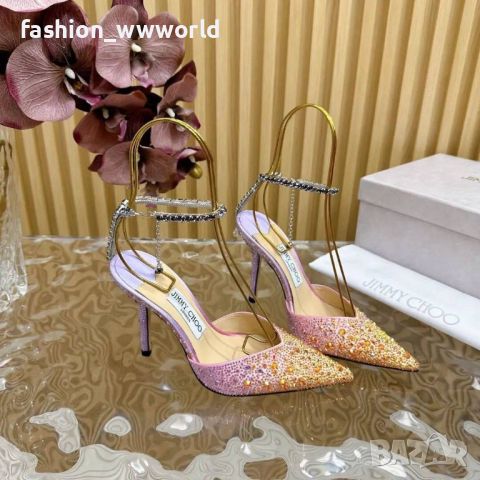 дамски обувки на ток Jimmy Choo-реплика, снимка 3 - Дамски обувки на ток - 46038264