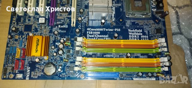 Продавам дънна платка ASRock 4Core1600Twins-P35 Сокет 775, снимка 5 - Дънни платки - 45237176