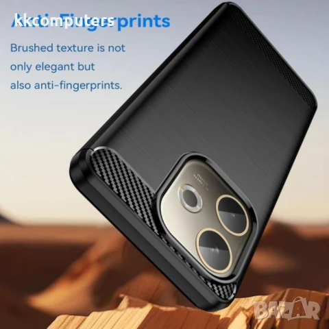 OPPO A5 Pro 5G Карбонов TPU Калъф и Скрийн Протектор - 3 цвята, снимка 4 - Калъфи, кейсове - 50573852