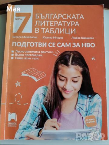 Помагала за НВО по български и литература в 7 клас, снимка 6 - Учебници, учебни тетрадки - 41169198