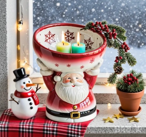 Молд кашпа дядо Коледа с купа, снимка 5 - Форми - 51742447