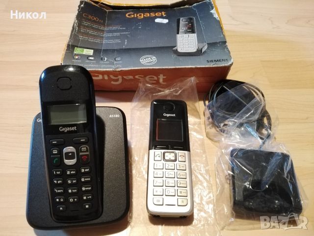 Gigaset C300H/AS180 DECT телефони SIEMENS, снимка 7 - Стационарни телефони и факсове - 46400061