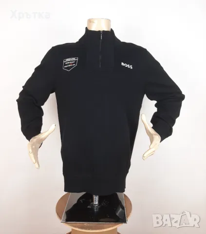 Porsche Motorsport x Boss Zip Sweater - Оригинален мъжки пуловер р-р L, XL, снимка 3 - Пуловери - 49393375