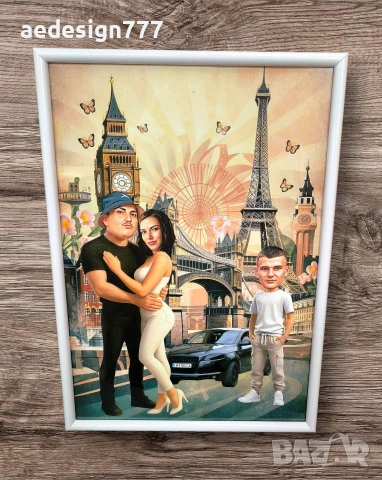 Карикатура по ваша снимка , снимка 7 - Картини - 53123094