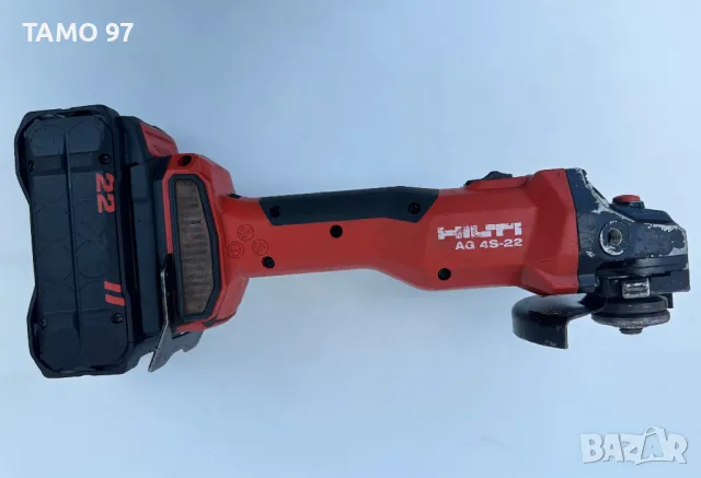 Hilti AG 4S-22 Nuron - Безчетков ъглошлайф с потенциометър 2x22V 8.0Ah, снимка 4 - Други инструменти - 50060412
