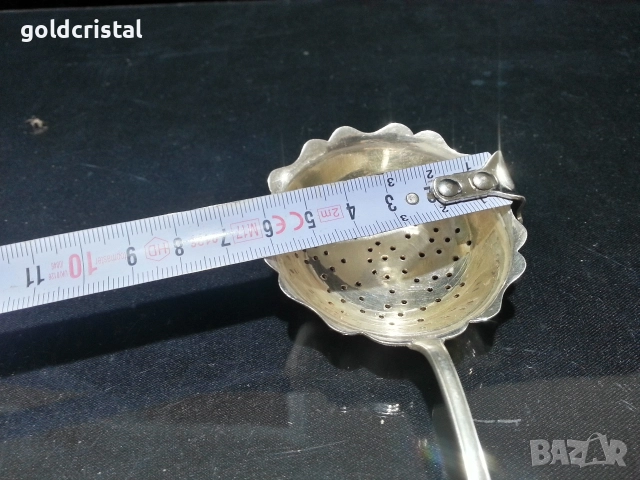 стара посребрена цедка , снимка 3 - Антикварни и старинни предмети - 52794970