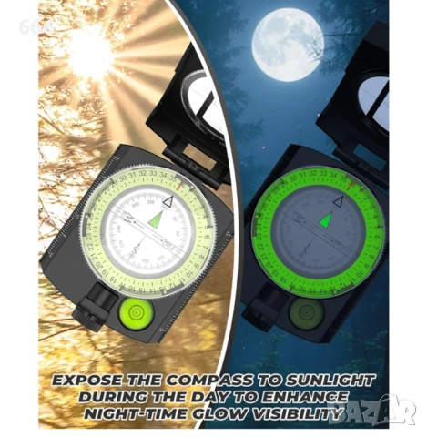 Професионален призматичен компас, снимка 6 - Други стоки за дома - 53514365