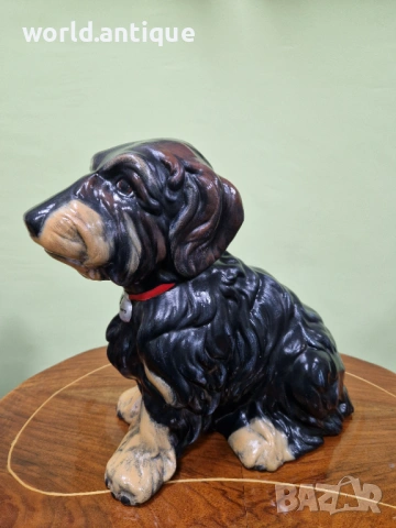 Страхотна антикварна немска керамична авторска фигура статуетка , снимка 2 - Статуетки - 53214303