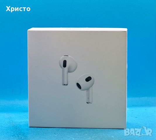 НОВО!!! Слушалки Apple AirPods 3 (2021), MagSafe Charging Case, White, снимка 2 - Bluetooth слушалки - 46743751