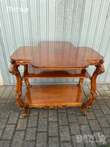Барокова конзолна маса, снимка 3 - Антикварни и старинни предмети - 50693744