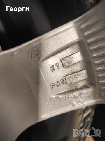 4бр. алуминиева джанта 4x108 16цола за Citroen, снимка 6 - Гуми и джанти - 54211346