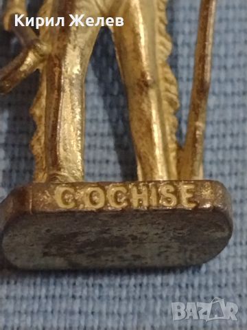 Метална фигура играчка KINDER SURPRISE C. OCHISE индианец рядка за КОЛЕКЦИОНЕРИ 18468, снимка 6 - Колекции - 45428361