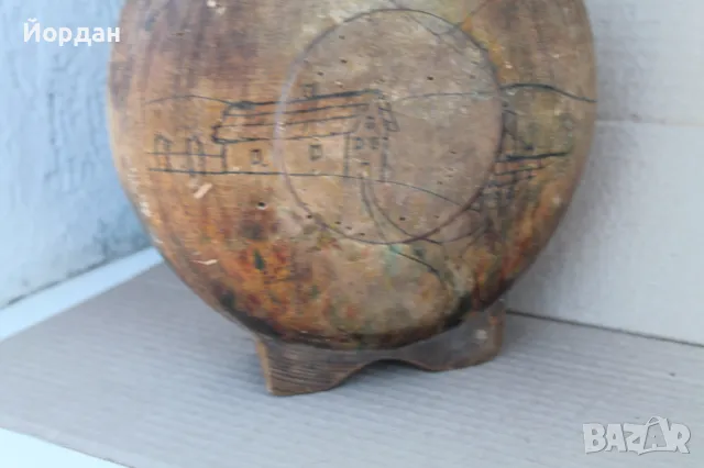 Стара дървена бъклица , снимка 10 - Антикварни и старинни предмети - 50099241