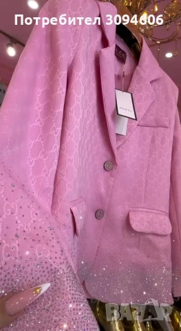 Хит_Розово сако Gucci , снимка 4 - Сака - 53931844