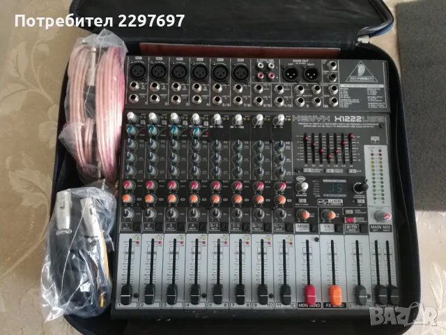 Продавам смесителен пулт BEHRINGER XENYX X1222 USB, снимка 8 - Ресийвъри, усилватели, смесителни пултове - 47084377