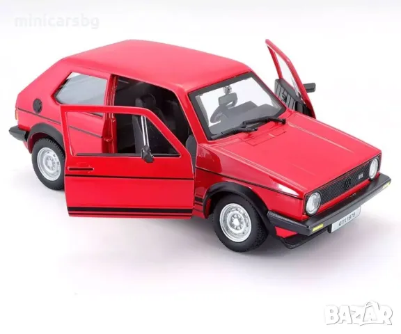 Метални колички: Volkswagen Golf MK1 GTI - Bburago, снимка 2 - Колекции - 48437779