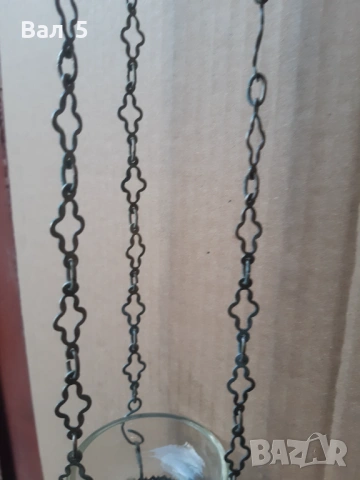 Много старо домашно метално кандило с чашка, снимка 7 - Антикварни и старинни предмети - 53987427