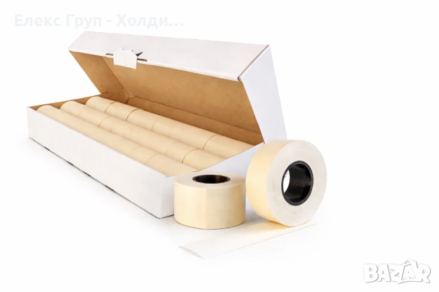 Етикети за едноредови маркиращи клещи 26х12 mm, бели 42 ролки в кутия