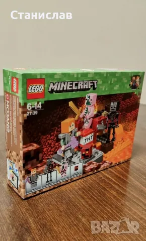 LEGO Minecraft 21139 The Nether Fight, снимка 3 - Конструктори - 50231026