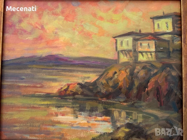 НИКОЛАЙ ИЛИЕВ  Созопол/ пейзаж, снимка 5 - Картини - 53112527