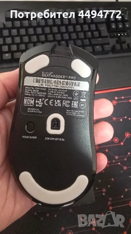 Gaming Razer DeathAdder V3 Pro, 30k DPI, снимка 2 - Клавиатури и мишки - 52374189