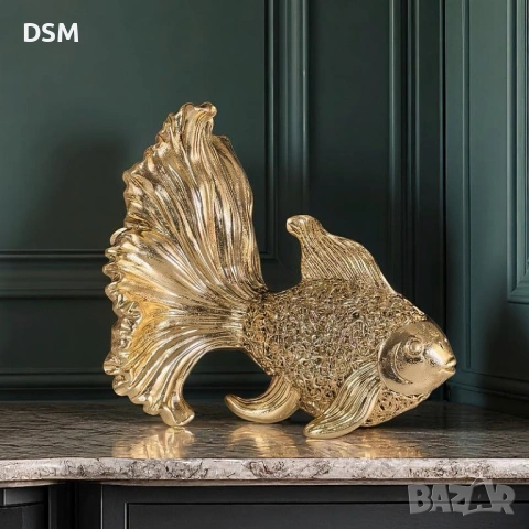 Нова Статуетка Риба - Фигура за Декорация Риби - 16см, снимка 3 - Статуетки - 51728460