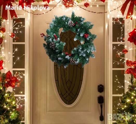 коледен венец, снимка 4 - Коледни подаръци - 52452575