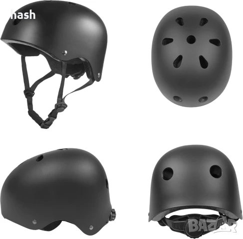 Каска Zamelux без светлина за скутер, черна, р-р Л, снимка 6 - Аксесоари за велосипеди - 50885670
