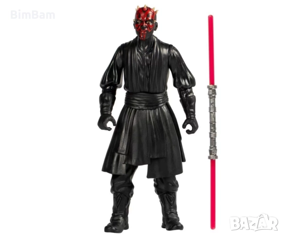 Оригинална колекционерска фигура Star Wars TM - Darth Maul/ Hasbro / Disney 10 см , снимка 3 - Фигурки - 52345804