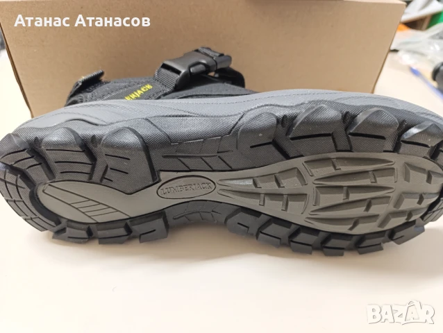 Lumberjack Черни мъжки плоски сандали Laggun, снимка 4 - Мъжки сандали - 51311847