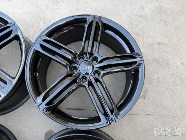 4 бр. алуминиеви джанти AUDI 19 цола 5x112 , централен отвор 75.1, ET45, 8J, снимка 4 - Гуми и джанти - 54002982