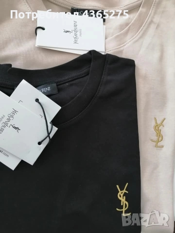 Последни размери от тези памучни блузки с бродирана емблема ❎ Премиум качество 🔝 S M L XL XXL 🌸 🥰, снимка 2 - Тениски - 53682403