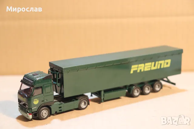 AMW 1:87 H0 VOLVO FH 12 ТИР КОЛИЧКА МОДЕЛ КАМИОН, снимка 9 - Колекции - 49917768