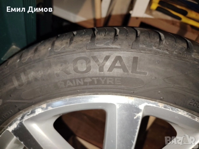 Продавам 5 Гуми Uniroyal с джанти към тях, снимка 6 - Гуми и джанти - 52594246