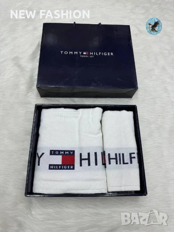 Памучни Хавлии -2бр с Кутия ✨ Tommy Hilfiger , снимка 5 - Хавлиени кърпи - 51169505