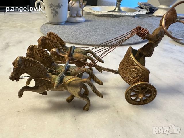 Римска колесница , снимка 2 - Антикварни и старинни предмети - 46417889