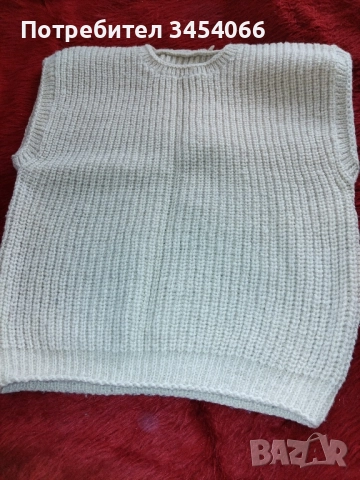 Нов мъжки пуловер - 100 %вълна. 