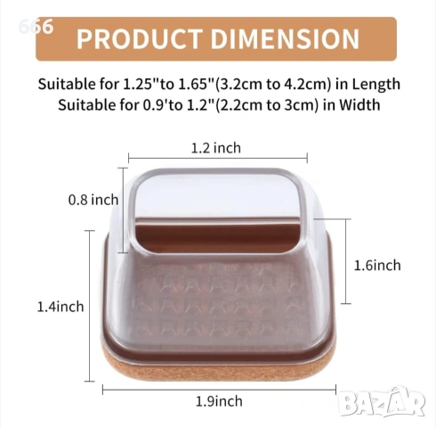 Протектори за крака на стол, комплект от 16 части,, снимка 2 - Други стоки за дома - 53307741